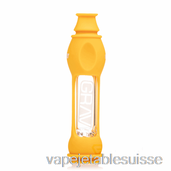 Vape Suisse Grav Octo-taster Avec Peau Silicone Jaune Moutarde